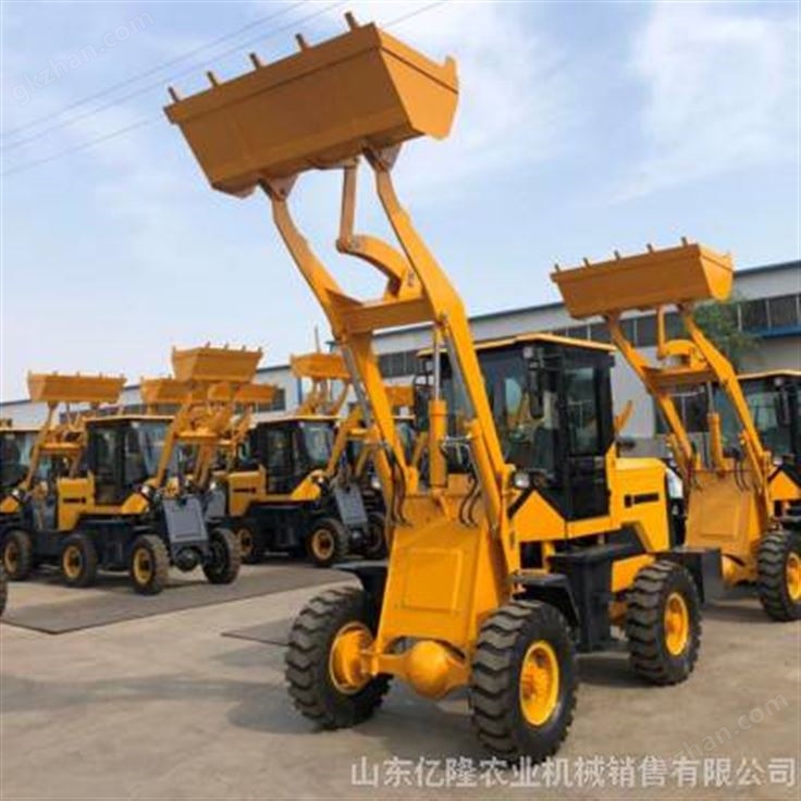 四驱柴油建筑工程铲车 养殖场抓木机 矮脚虎工矿铲车