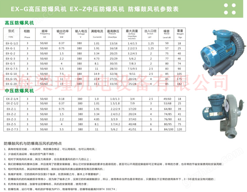 煤氣輸送、油氣回收防爆中壓風(fēng)機